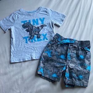 Jumping Beans T-Rex Shorts & T-Shirt Set